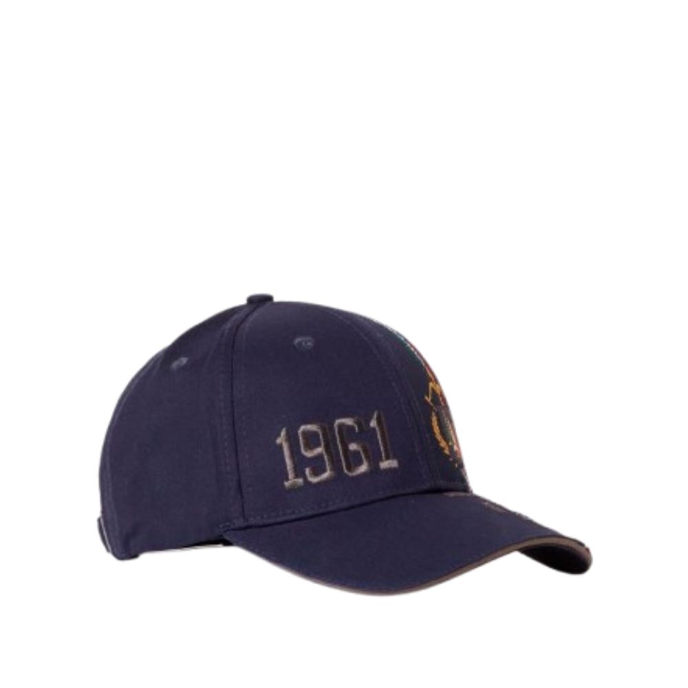 AERONAUTICA EMBROIDERED COTTON MEN NAVY CAP